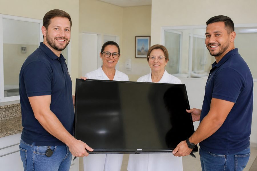 Barros Autopeças realiza doação de TV para a Santa Casa de Mogi Mirim