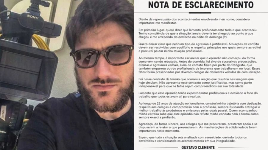Cinegrafista demitido da Globo após agredir fotógrafo na Band quebra o silêncio