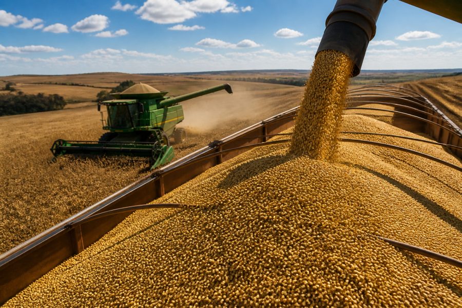 Brasil pode produzir 360,8 milhões de toneladas de grãos em 2025/26