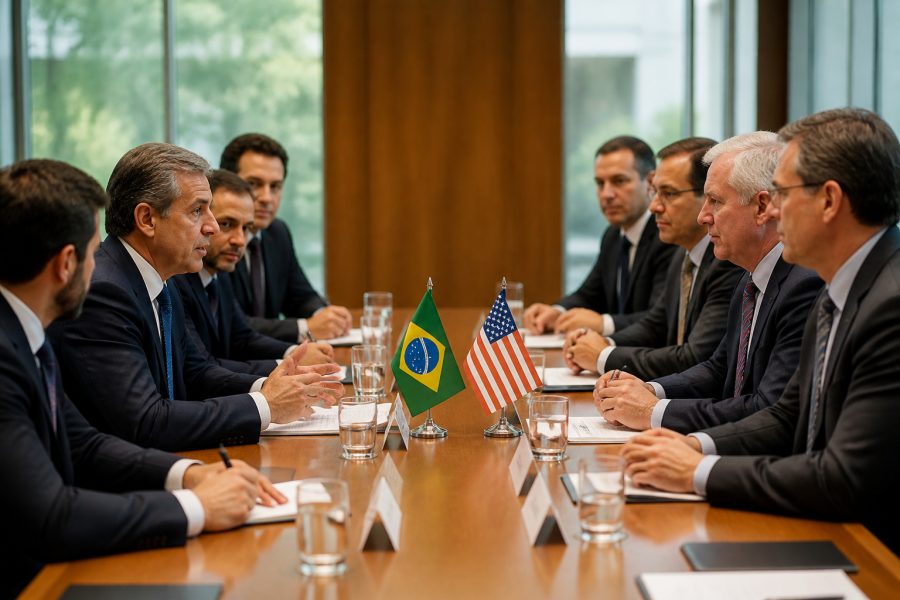 Brasil e EUA retomam negociações comerciais em encontro de ministros