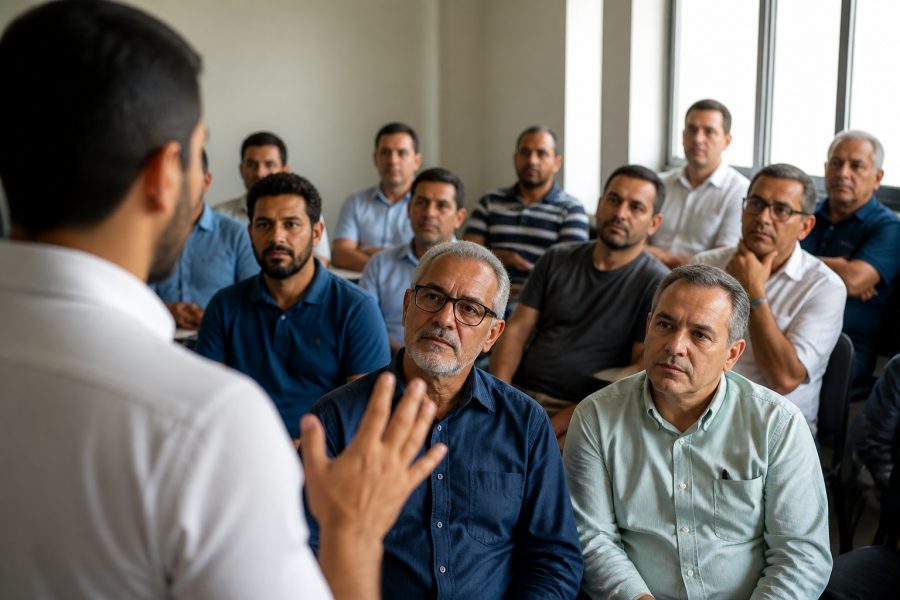 Palestra destaca a importância do autocuidado e da prevenção na saúde masculina
