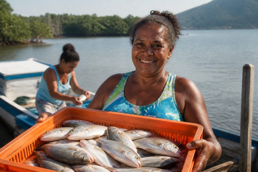 Ubarana: peixe transformado em renda para mulheres da Baixada Fluminense