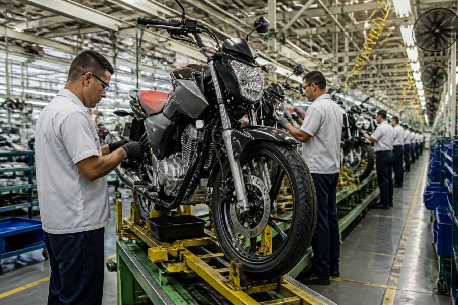 Produção de motocicletas bate recorde em julho de 2026 no Brasil
