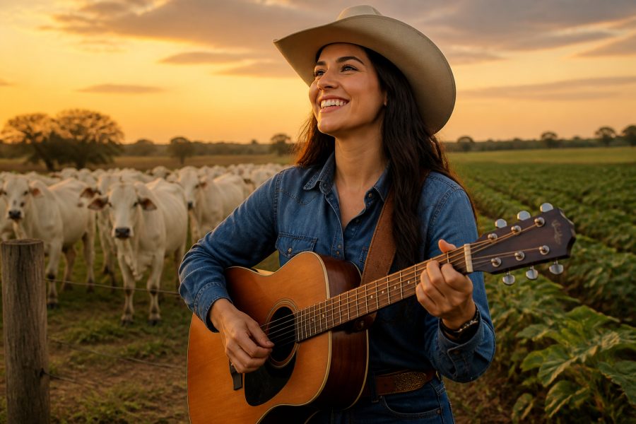 Cantora de MT mistura gospel e sertanejo em homenagem ao agro